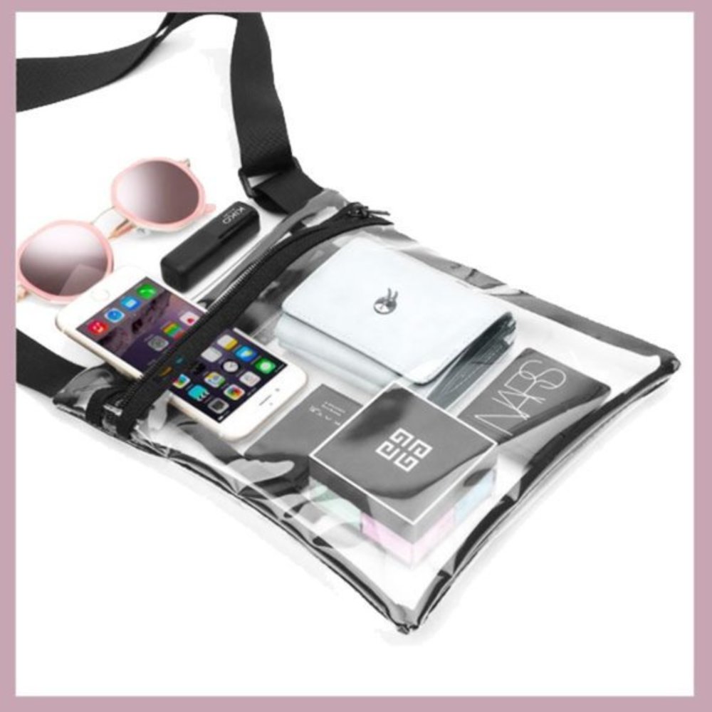 👜✨ Clear Crossbody Stadium Bag – Transparent PVC Purse | NFL Approved Event Bag - Picture 6 of 6